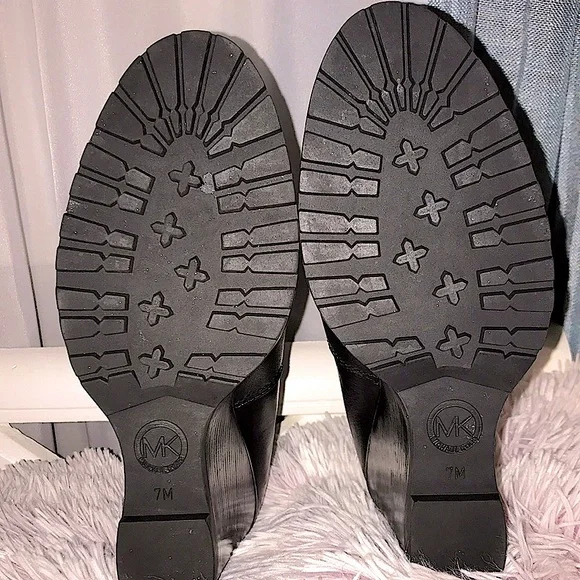 (EUC) Michael Kors Leather Slip On Wedge Hill Booties - Picture 10 of 10